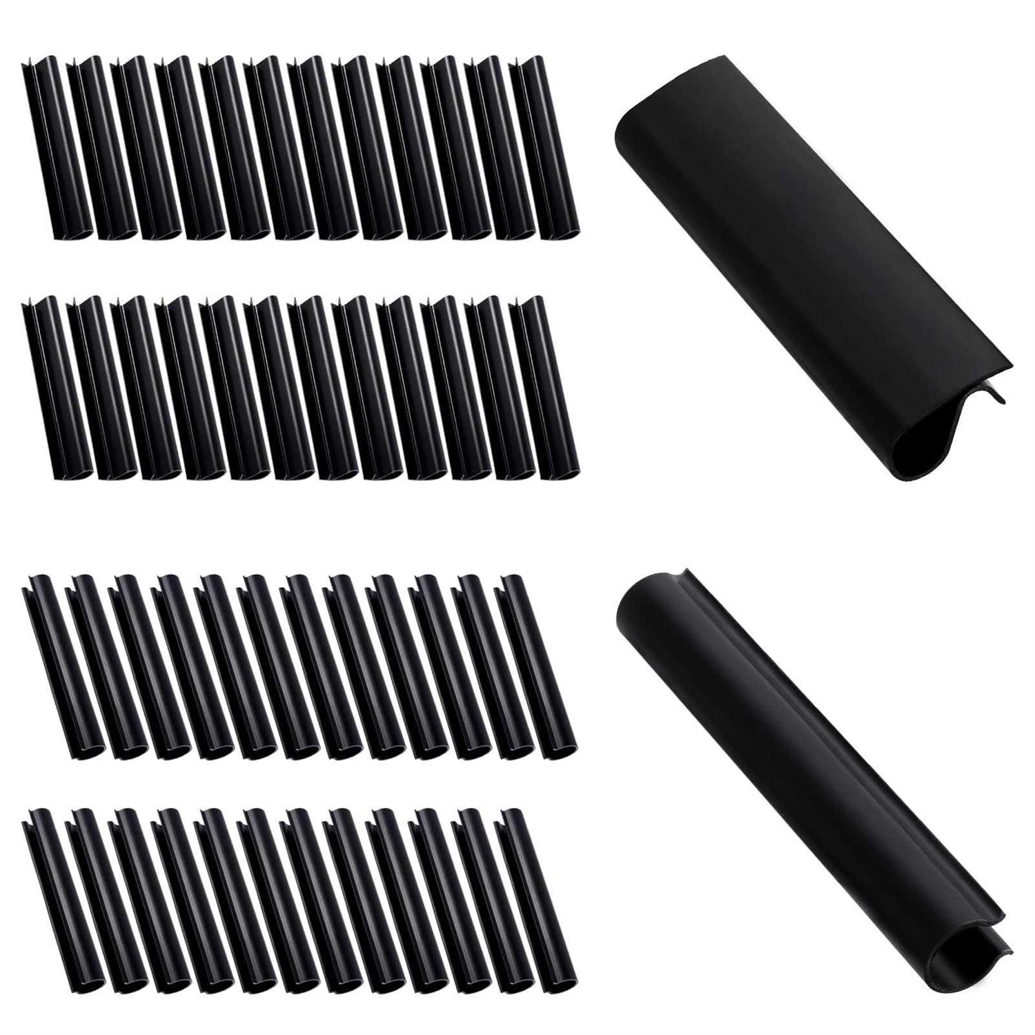 48 Pack Winter Pool Cover Clips for Above Ground Pools 2 Shapes Pool Clips Pool Cover Clamps 4.7 inch Pool Wind Guard Clips Pool