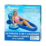 Aqua Azl14856 Campania Ultimate 2 in 1 Pool Float Lounge & Caddy
