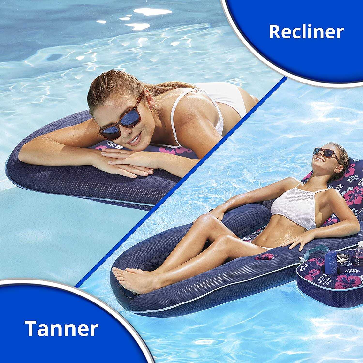 Aqua Azl14856 Campania Ultimate 2 in 1 Pool Float Lounge & Caddy - Image 4