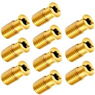 10 Pieces Brass Pool Cover Anchors Screws Pool Safety Cover Anchor Replacement Kit