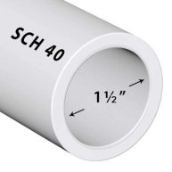 Premium Landscape Pool Spa PVC Pipe SCH 40 1/2 inch (.5), White