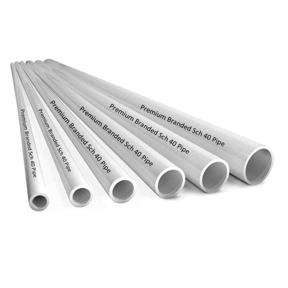 Premium Landscape Pool Spa PVC Pipe SCH 40 1/2 inch (.5), White - Image 2