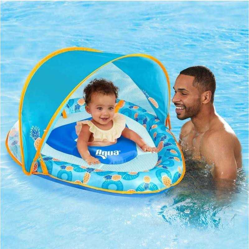 Aqua Leisure Adjustable Seat Baby Float Canopy - Image 3
