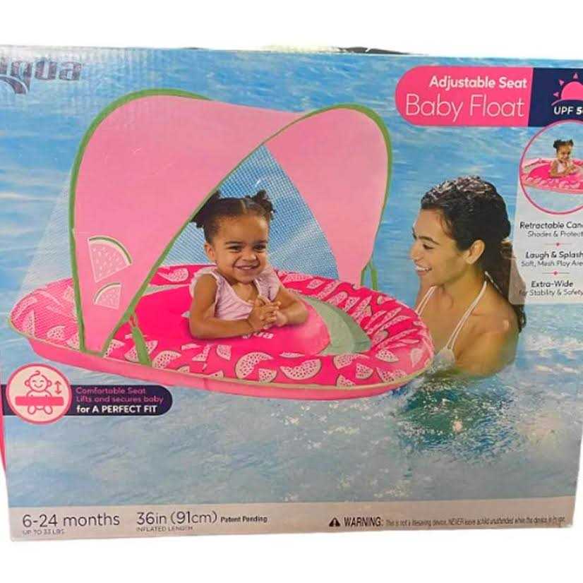 Aqua Leisure Adjustable Seat Baby Float Canopy - Image 3