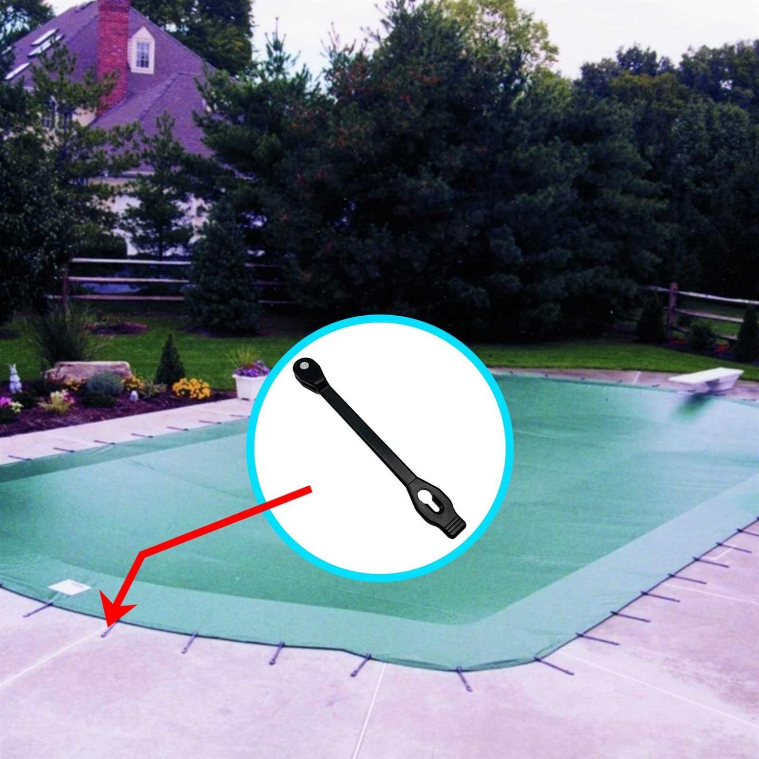 Poolzilla 10 Rubber Bungee Strap Tie for Anchor Hookless with Saw Bolt - Image 3