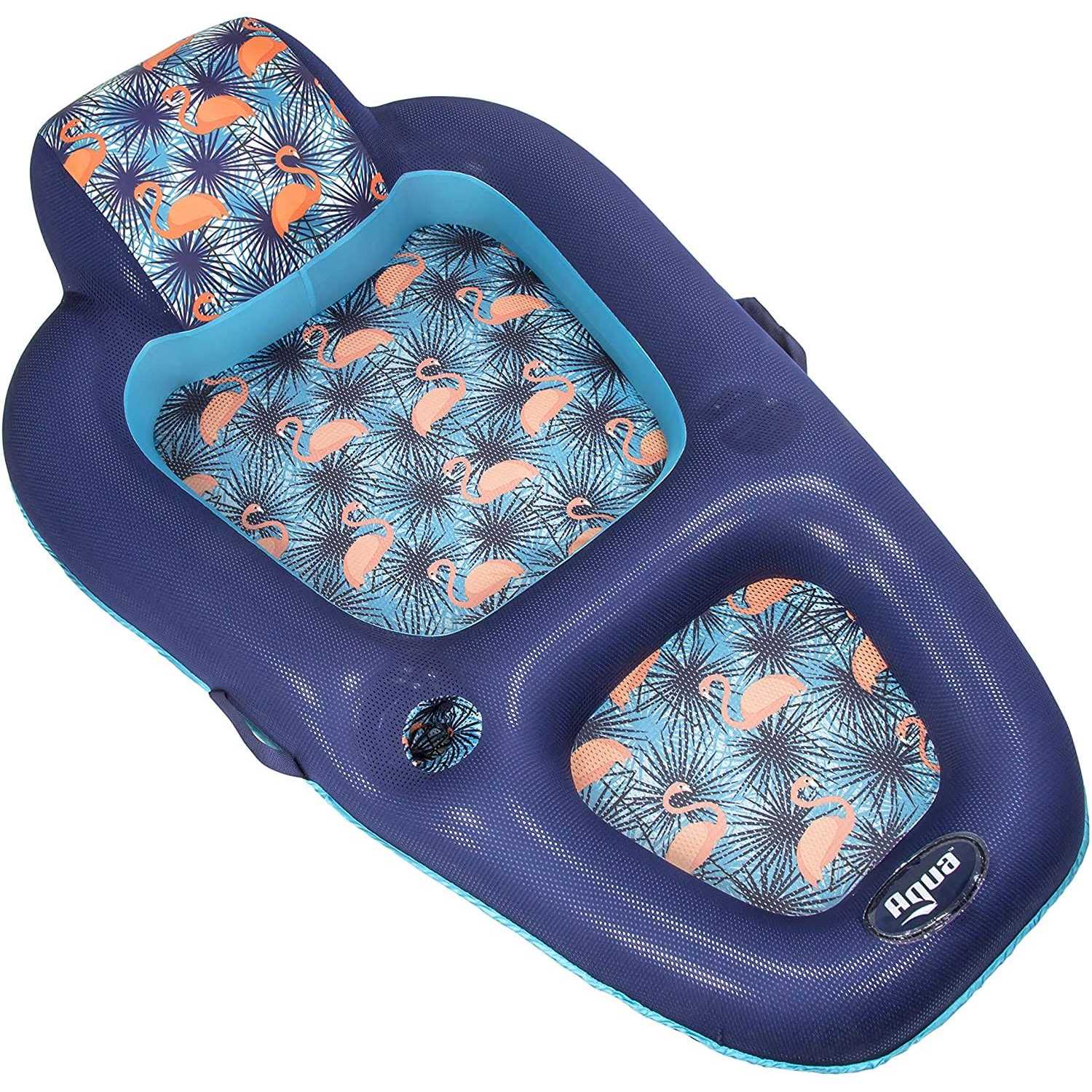 Aqua Luxury Water Lounge X-Large Iatable Pool Float with Headrest - Image 4