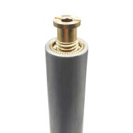 Poolzilla Aluminum Tube with Brass Anchor for Pool Safety Cover Installation, Anchor Installation for Loose Ground or with Pavers