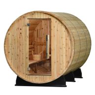 Almost Heaven Princeton 6 Person Classic Barrel Sauna