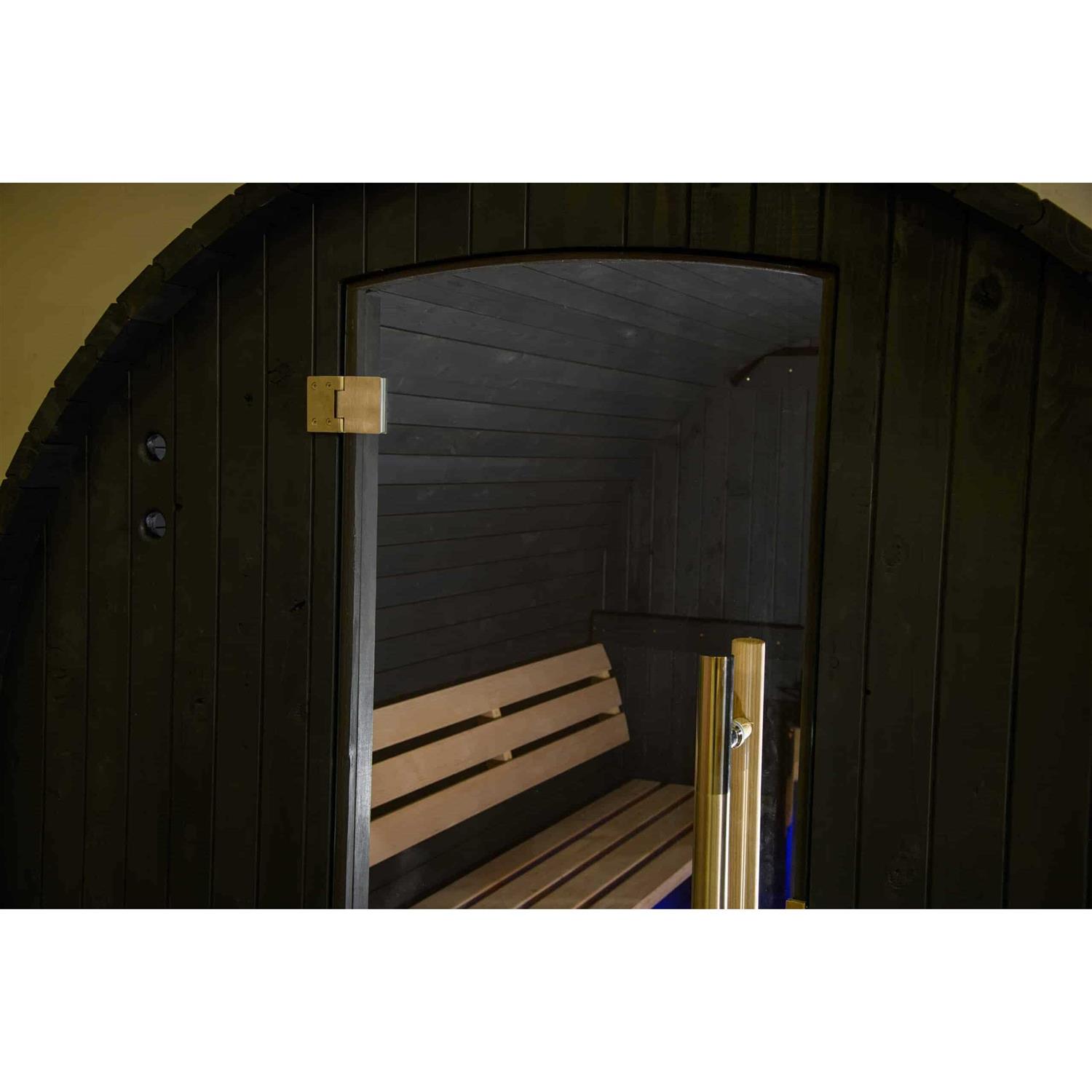 Almost Heaven Princeton 6 Person Classic Barrel Sauna - Image 3