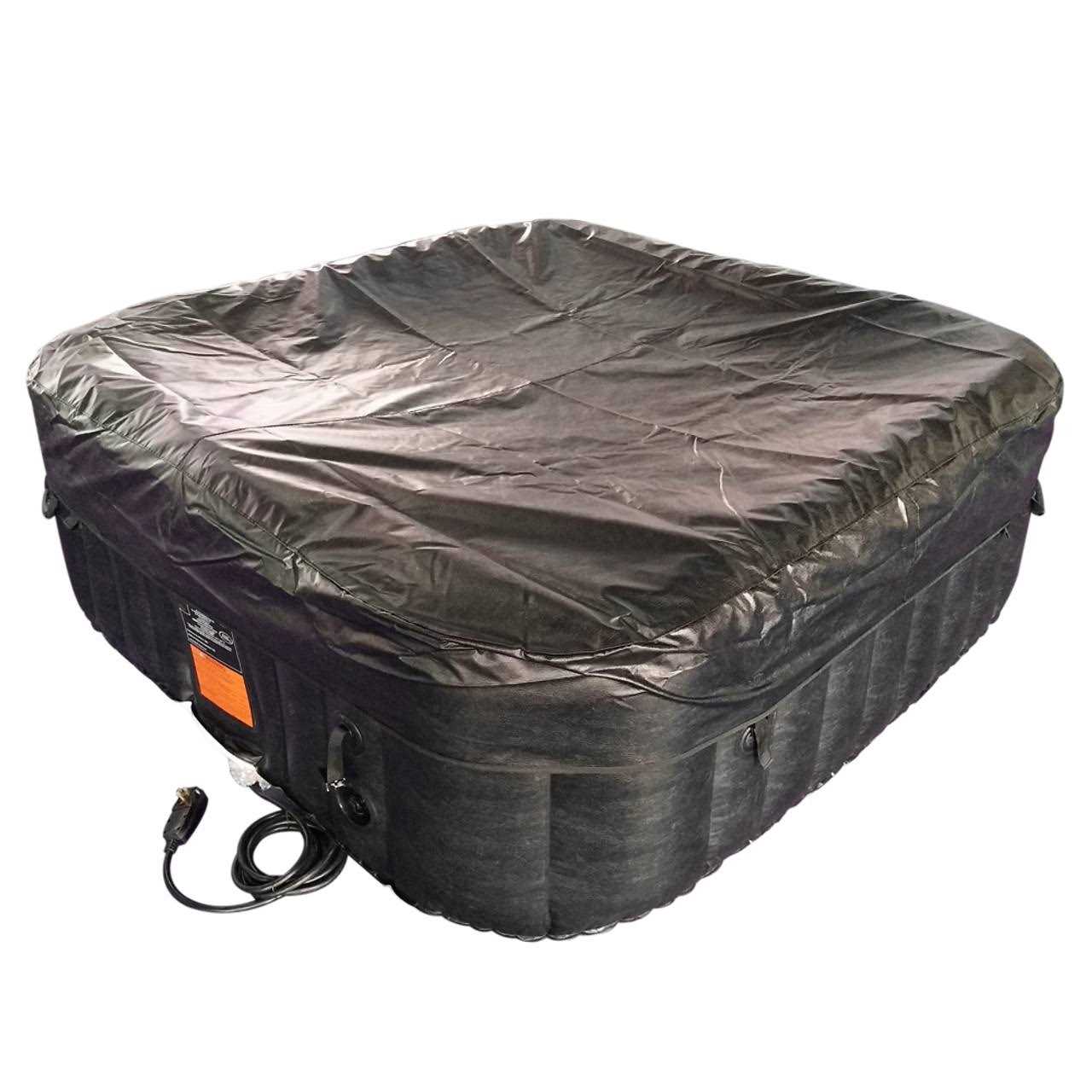 Aleko Square Iatable Hot Tub Spa with Cover - Image 2