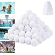 3.1 Lbs Pool Filter Balls for Sand Filter Eco-Friendly Sand Filter Media Cartridges Replacement for Swimming Pool Filter Pump Aquarium