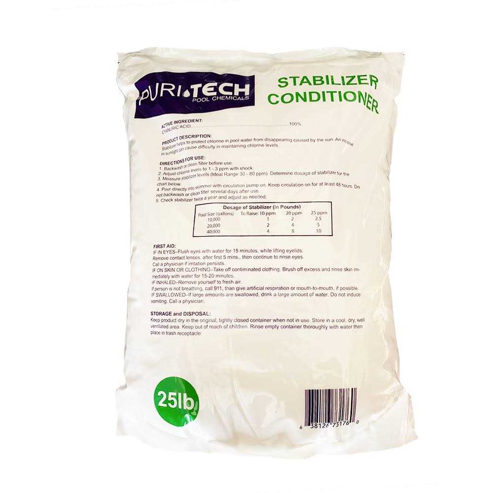 Puri Tech Stabilizer Conditioner Cyanuric Acid UV Protection Swimming - Image 2