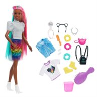 Barbie Leopard Rainbow Hair Doll