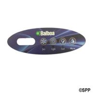 Balboa 11852 Mini Oval Up & Down 4-Button Spa Side Overlay for 53676