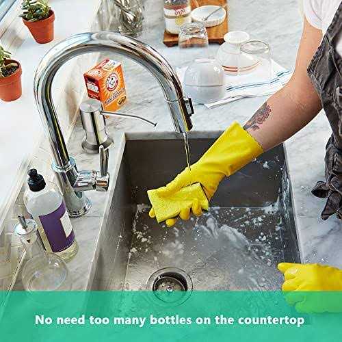 OHiHi Soap Dispenser for Kitchen Sink Built in Sink Soap Dispenser - Image 3