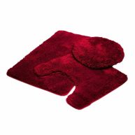 Queen Mary 3 Piece Bathroom Rug Set Luxury Soft Plush Bath Mat