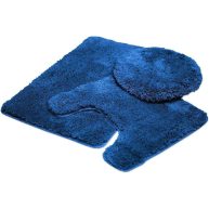 Queen Mary 3 Piece Bathroom Rug Set Luxury Soft Plush Bath Mat