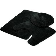 Queen Mary 3 Piece Bathroom Rug Set Luxury Soft Plush Bath Mat