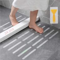 Anti-slip Strips Safety Shower Treads Stickers 24 Pics Bathtub Non slip Stickers