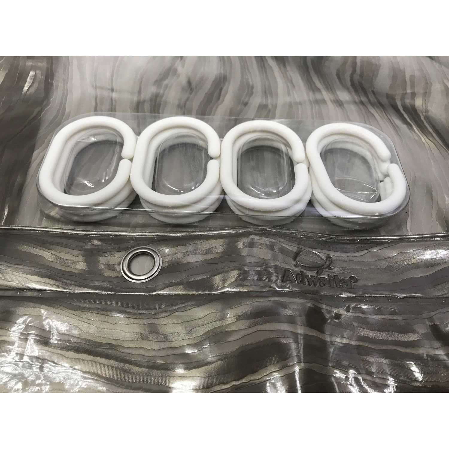 Adwatia Shower Curtain 3d Ripple Bathroom Curtain Liner 72&” 72 - Image 4