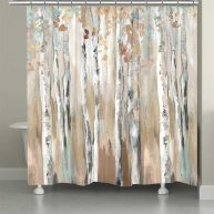PI Creative Art Woods at Dusk Shower Curtain