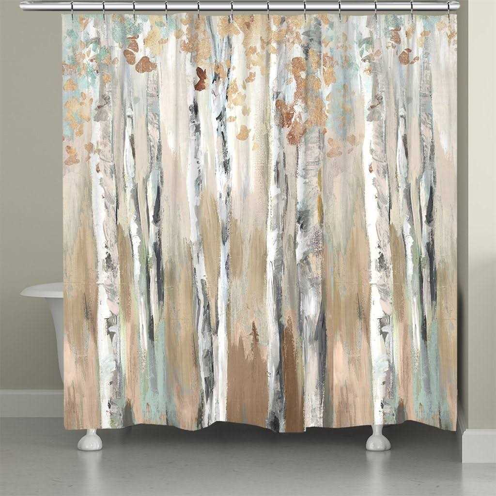 PI Creative Art Woods at Dusk Shower Curtain