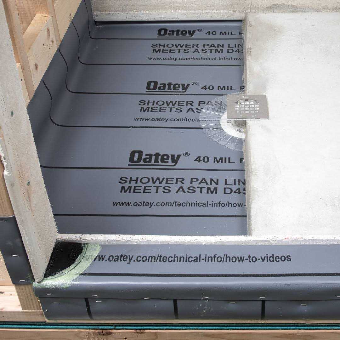 Oatey 6 ft. x 10 ft. Gray PVC Shower Pan Liner - Image 2