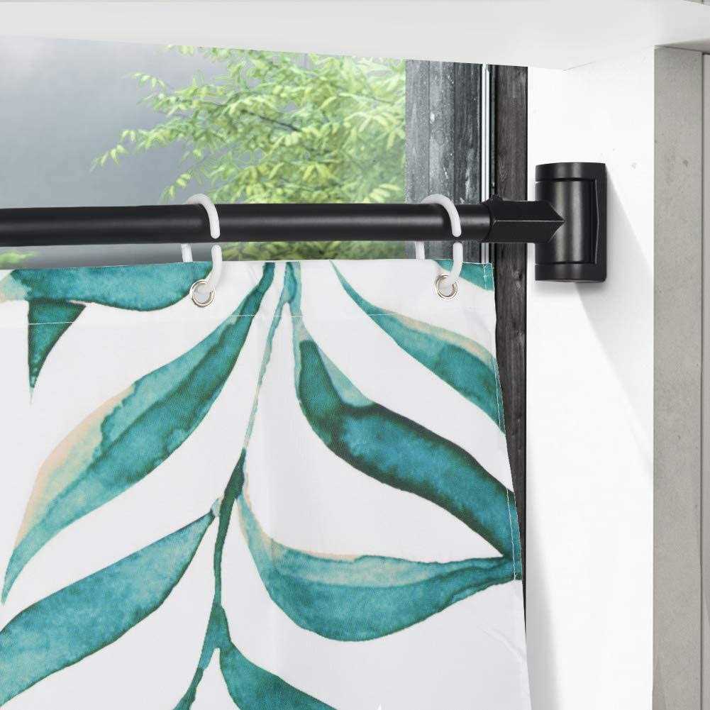 Prettyhome Adjustable Arched Curved Shower Curtain Rod Rustproof Expandable Aluminum Metal Shower Rod 38-72 Inches Telescoping Design Exquisite - Image 2