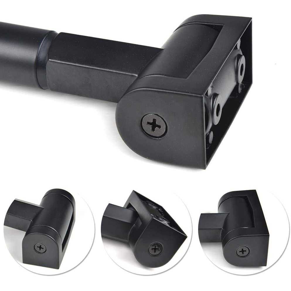 Prettyhome Adjustable Arched Curved Shower Curtain Rod Rustproof Expandable Aluminum Metal Shower Rod 38-72 Inches Telescoping Design Exquisite - Image 4