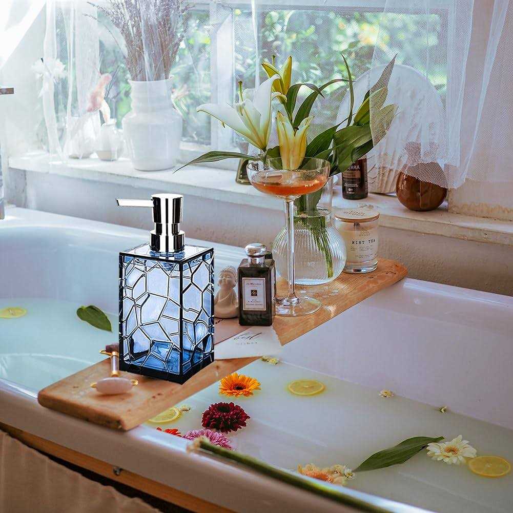 Purple Acrylic Bathroom Accessory Set 5 Pcs Bathroom Accessories Set With Lot - Image 3