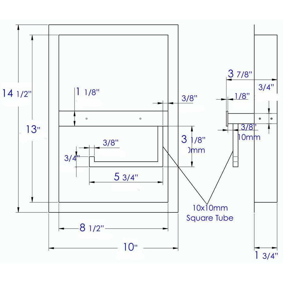 Alfi brand ABTPN88-BSS Brushed Stainless Steel Recessed Toilet Paper Holder Niche - Image 5
