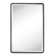 17 Stories Farmhouse Recessed Metal Bathroom Medicine Cabinets with Mirror with Adjustable Tempered Glass Shelves