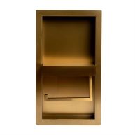 Alfi brand ABTPNP88-B Brushed PVD Stainless Steel Recessed Toilet Paper Holder Niche