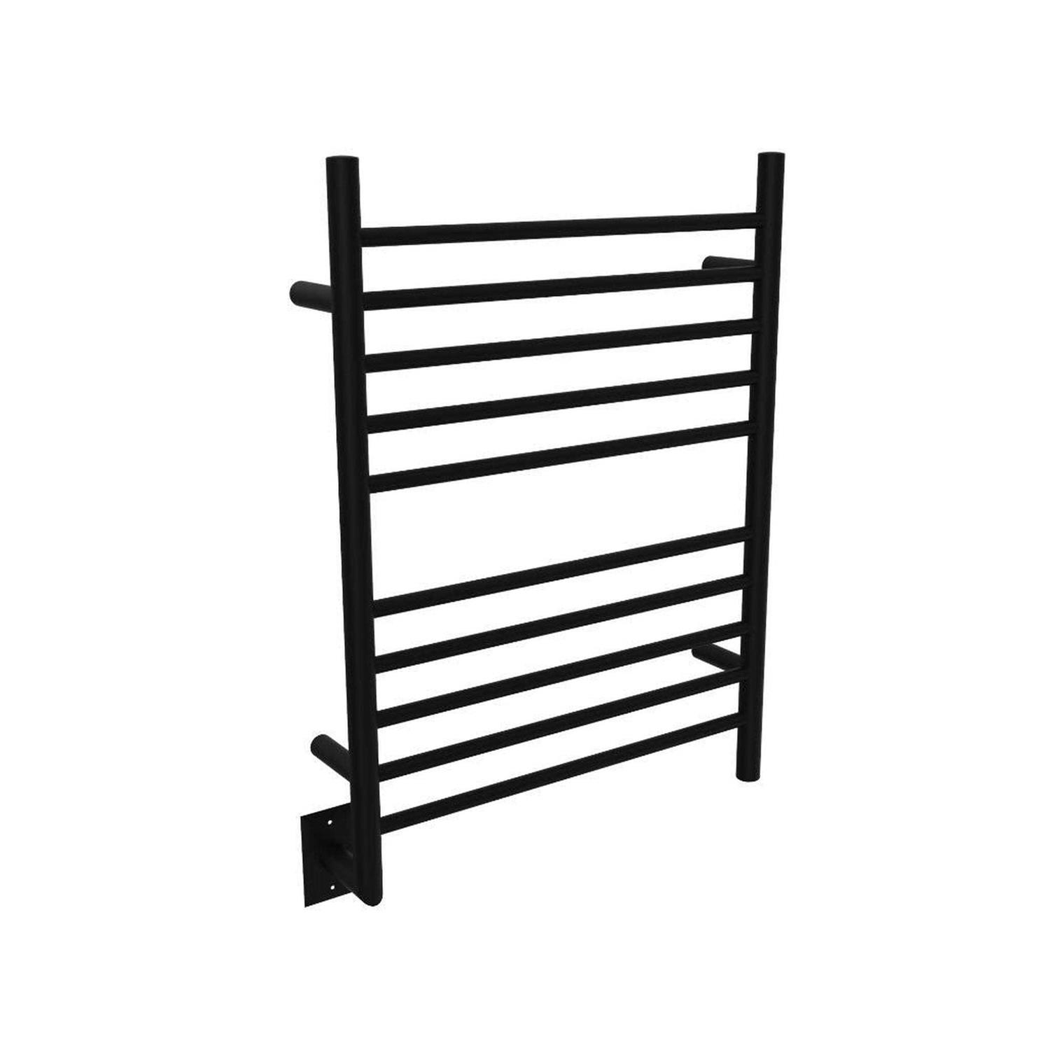 Amba Radiant Straight RWH-SMB-Left 10-Bar Hardwired Towel Warmer
