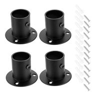 Ownmy 4 Packs Stainless Steel Pole Sockets Flange Rod Holder