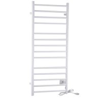 ANZZI Elgon 14-Bar Carbon Steel Wall Mounted Electric Towel Warmer Rack TW-WM105WH