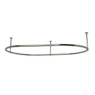 Randolph Morris Clawfoot Tub Oval Shower Enclosure 30 X 72 Inch RMO30X72-CP