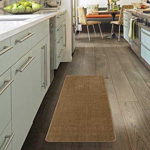 Ottomanson Collection Solid Non-Slip Bath Rug