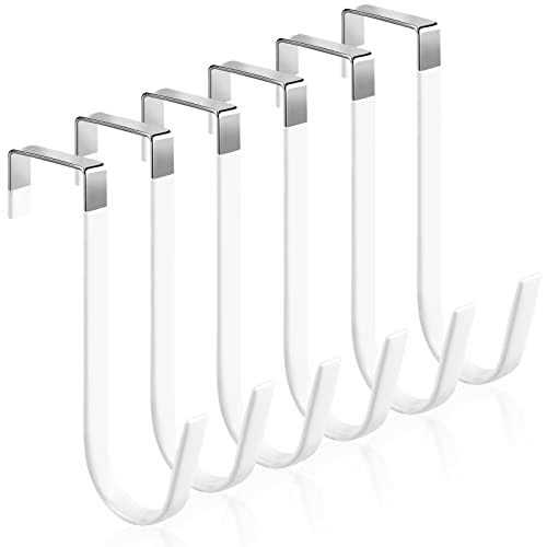 6 Pack Over The Door Hooks Sturdy Metal Single Over Door Hooks