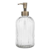 Rail19 Fluted Glass Nouveau Soap Dispenser