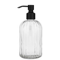 Rail19 Fluted Glass Nouveau Soap Dispenser