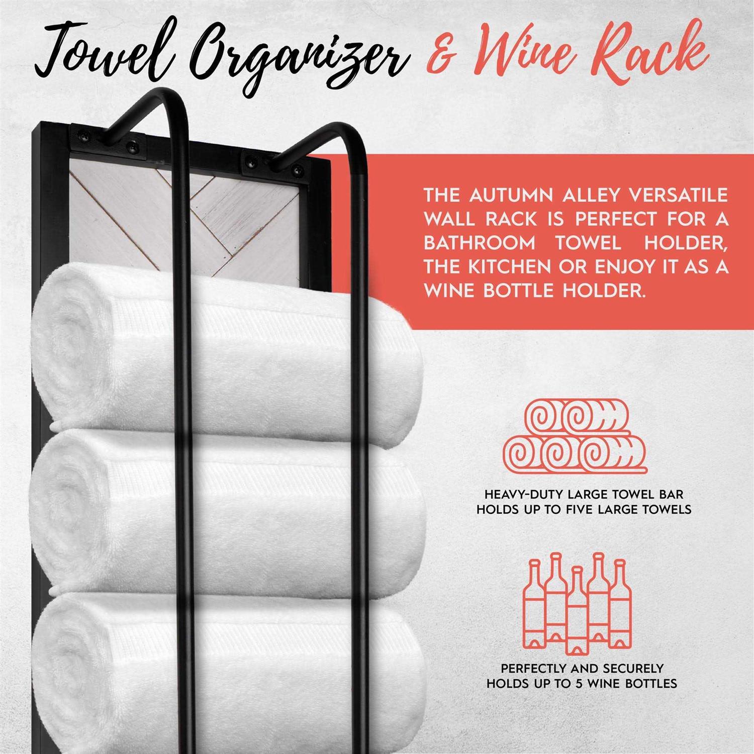 Autumn Alley TRK005 Wall Mounted Towel Rack - Image 5