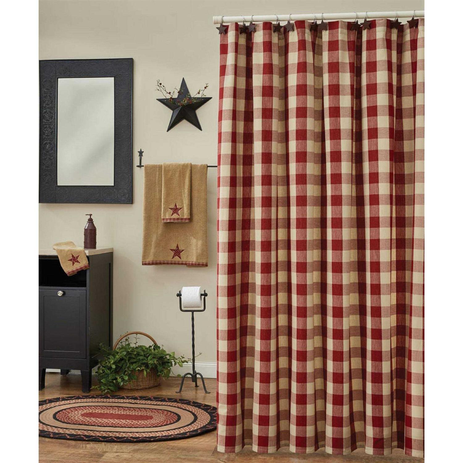 Park Designs Wicklow Check Shower Curtain