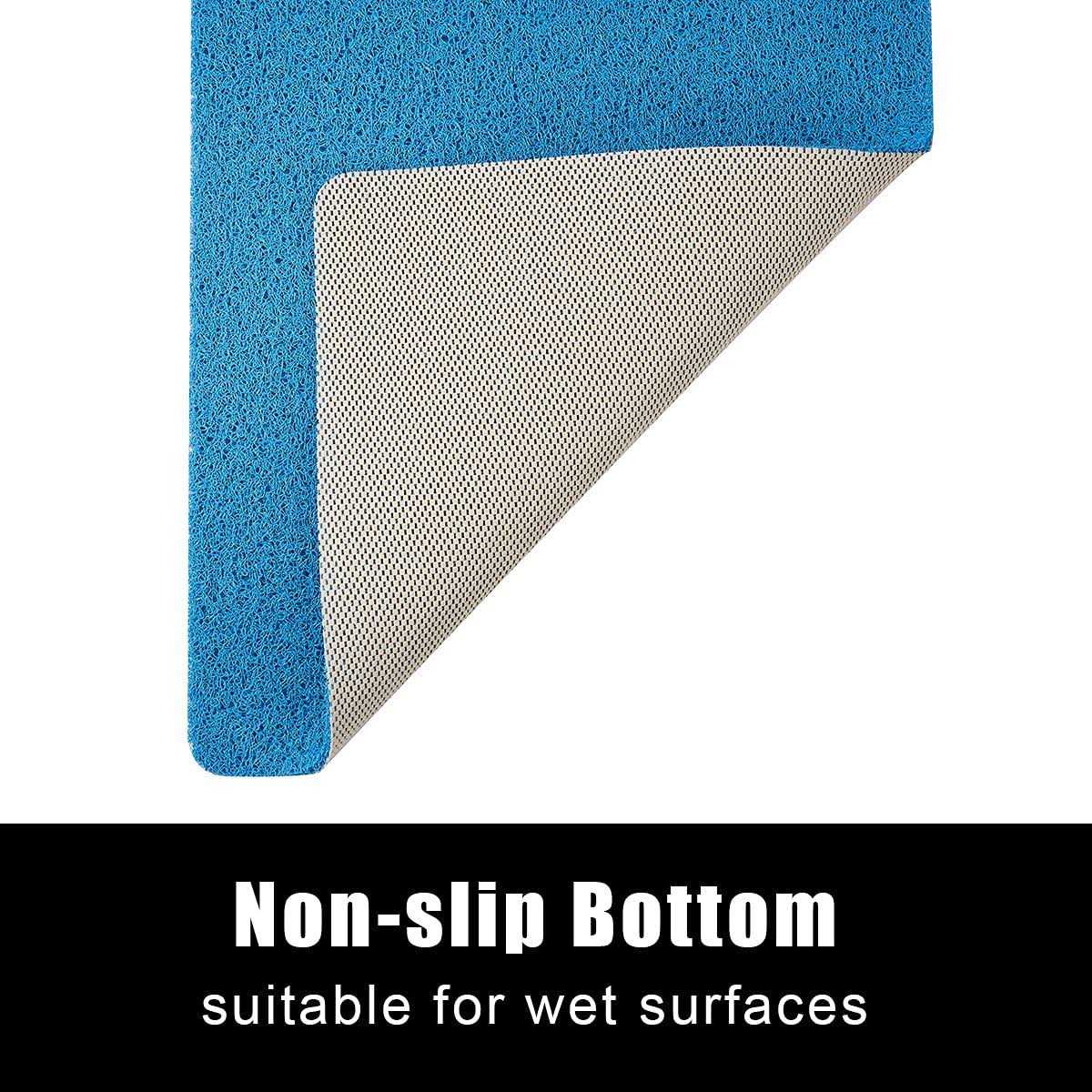 Asvin Soft Textured Bath Shower Tub Mat Phthalate Free Non Slip Comfort Bathtub Mats with Drain - Image 3