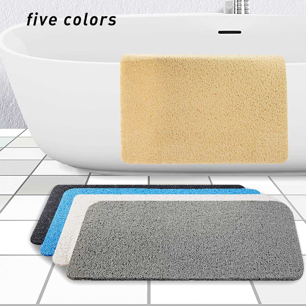 Asvin Soft Textured Bath Shower Tub Mat Phthalate Free Non Slip Comfort Bathtub Mats with Drain - Image 4