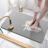 Asvin Soft Textured Bath Shower Tub Mat Phthalate Free Non Slip Comfort Bathtub Mats with Drain