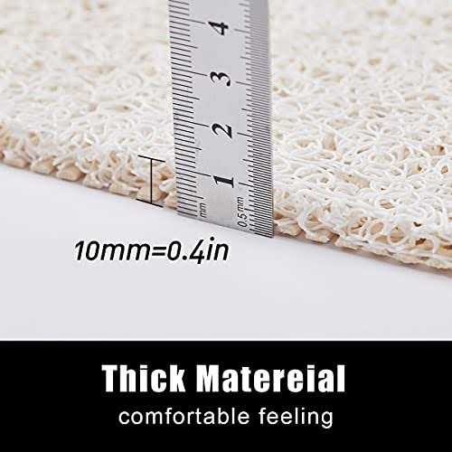 Asvin Soft Textured Bath Shower Tub Mat Phthalate Free Non Slip Comfort Bathtub Mats with Drain - Image 4