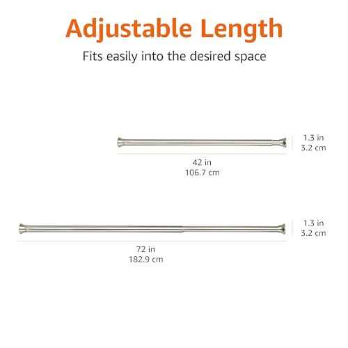 Amazon Basics Shower Curtain Tension Rod - Image 2