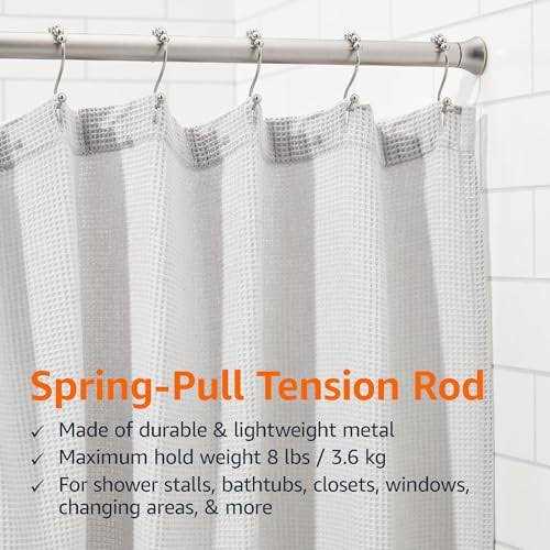 Amazon Basics Shower Curtain Tension Rod - Image 4