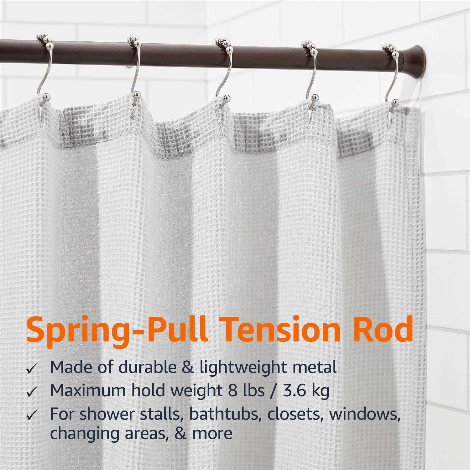 Amazon Basics Shower Curtain Tension Rod - Image 4